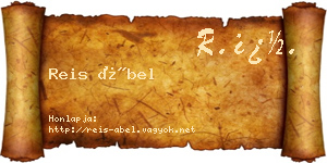 Reis Ábel névjegykártya